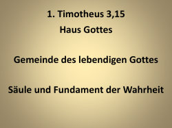 PowerPoint-Präsentation - Archiv der Gemeinden Christi