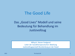 Das „Good Lives“ Modell
