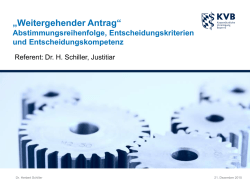 Weitergehender Antrag