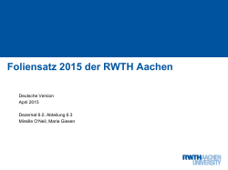 PowerPoint-Präsentation - RWTH Aachen University
