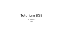 Tutorium BGB