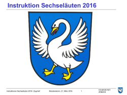 Instruktion Sechsel&auml;uten 2016
