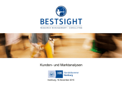 Marktanalyse Bestsight (PowerPoint Präsentation)