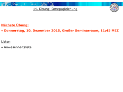 ppt-Dokument der 14. Übung