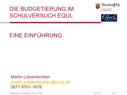 Budgetierung