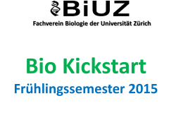 Fachverein Biologie der Universität Zürich