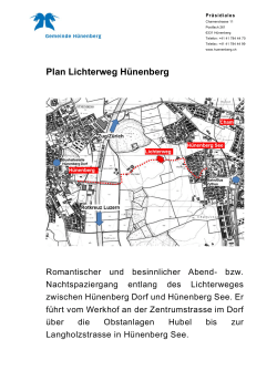 Plan Lichterweg Hünenberg