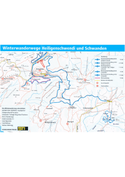 Plan Winterwanderweg - Heiligenschwendi Tourismus