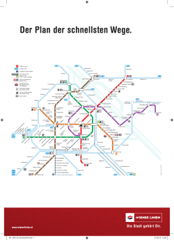 Der Plan der schnellsten Wege.