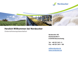 Herzlich Willkommen bei Nordzucker