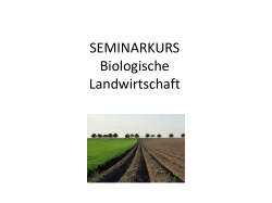 Biologische Landwirtschaft