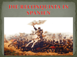 DIE RECONQUISTA IN SPANIEN