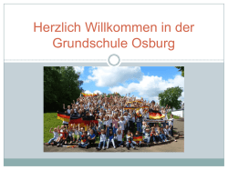 Herzlichen Willkommen in der Grundschule Osburg