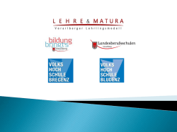 Lehre und Matura