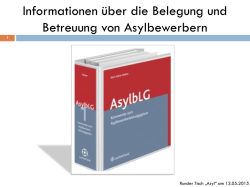Ist-Zustand Asylbereich - Fl&uuml;chtlingshilfe Overath.