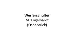 Werferschulter M. Engelhardt Osnabrück