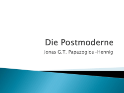 Die Postmoderne