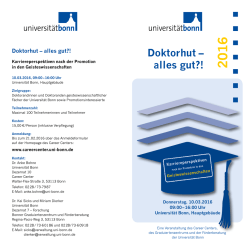 Doktorhut – alles gut?!