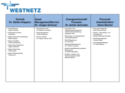 Organigramm Westnetz