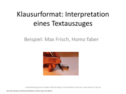 Einen Interpretationsaufsatz verfassen