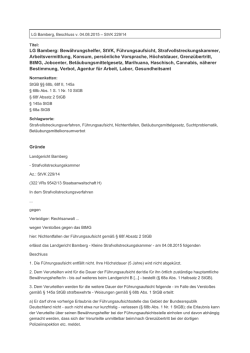 LG Bamberg: Bewährungshelfer, StVK