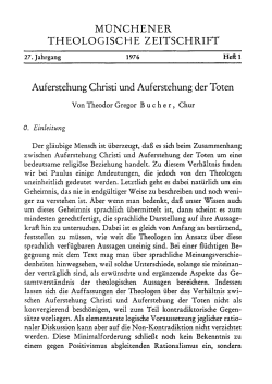 Auferstehung Christi und Auferstehung der Toten