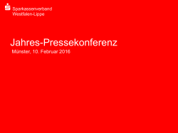 PowerPoint-Präsentation - Sparkassenverband Westfalen