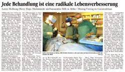 Jede Behandlung ist eine radikale Lebensverbesserung