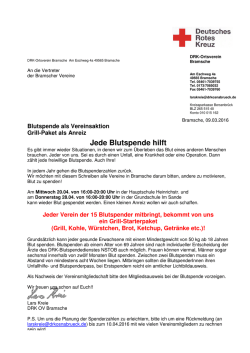 Jede Blutspende hilft
