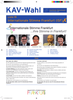 Internationale Stimme Frankfurt (ISF)