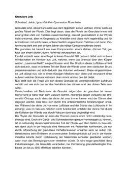 Granulare Jets Schoeberl, Jakob, Ignaz-G&uuml;nther