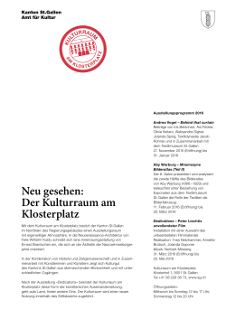 Neu gesehen: Der Kulturraum am Klosterplatz