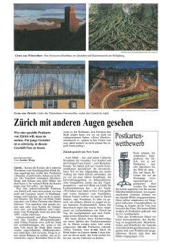 Z&uuml;rich mit anderen Augen gesehen