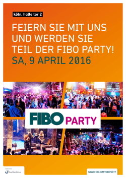 Sponsoring FIBO Party