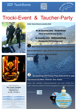 Trocki-Event & Taucher-Party