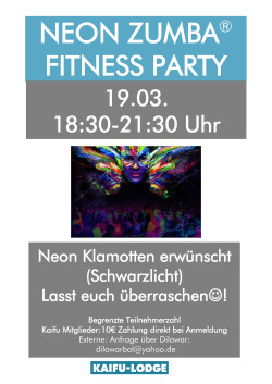 neon zumba® fitness party