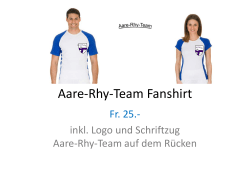 Aare-Rhy-Team Fanshirt