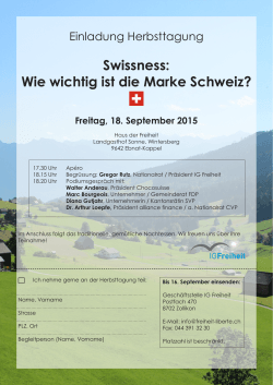 Swissness: Wie wichtig ist die Marke Schweiz?