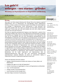 Informationen - Inscape