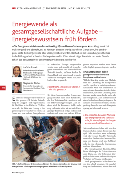 Energiewende als gesamtgesellschaftliche Aufgabe