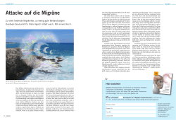Attacke auf die Migräne - Kopfwehzentrum Hirslanden Zürich