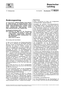 Drucksache 17/8331 - Bayerischer Landtag