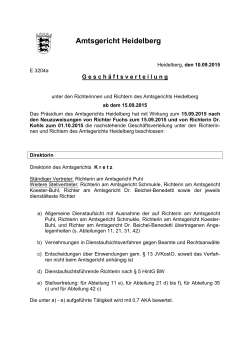 Amtsgericht Heidelberg - Landgericht Ellwangen