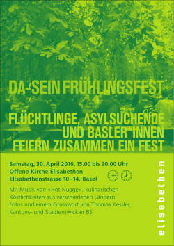 DA-SEIN Frühlingsfest Flyer