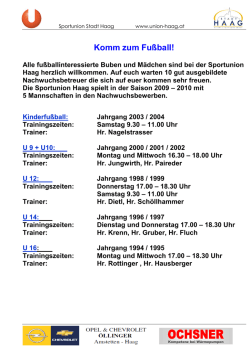 Komm zum Fußball!