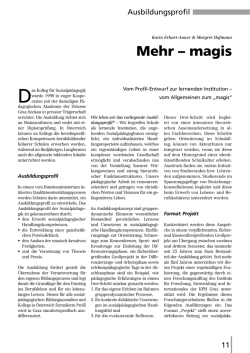 Mehr &ndash; magis - Sozialp&auml;dagogische Impulse