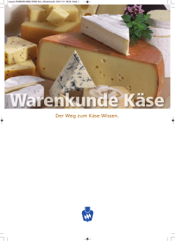 Warenkunde Käse - Milchland Bayern