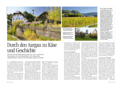 Durch den Aargau zu K&auml;se und Geschichte