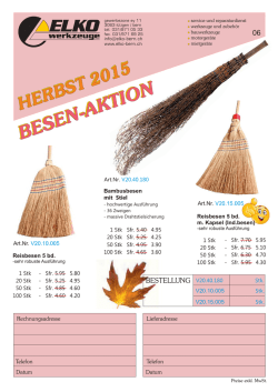 Besen Aktion Herbst 2015