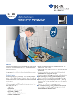 Reinigen von Werkstücken